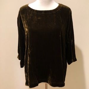 Eileen Fisher velvet top NWT